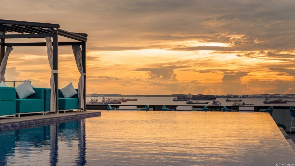 Adults only pool at The Outpost Hotel Sentosa