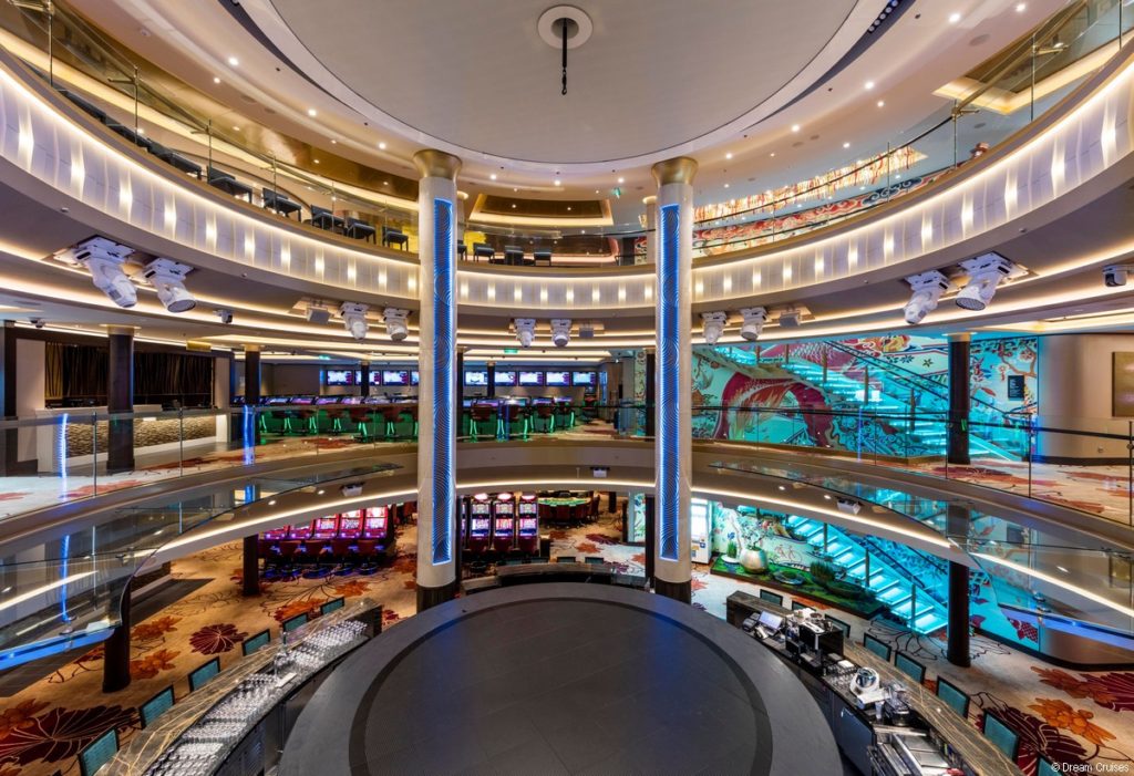 Multi level casino on Genting Dream
