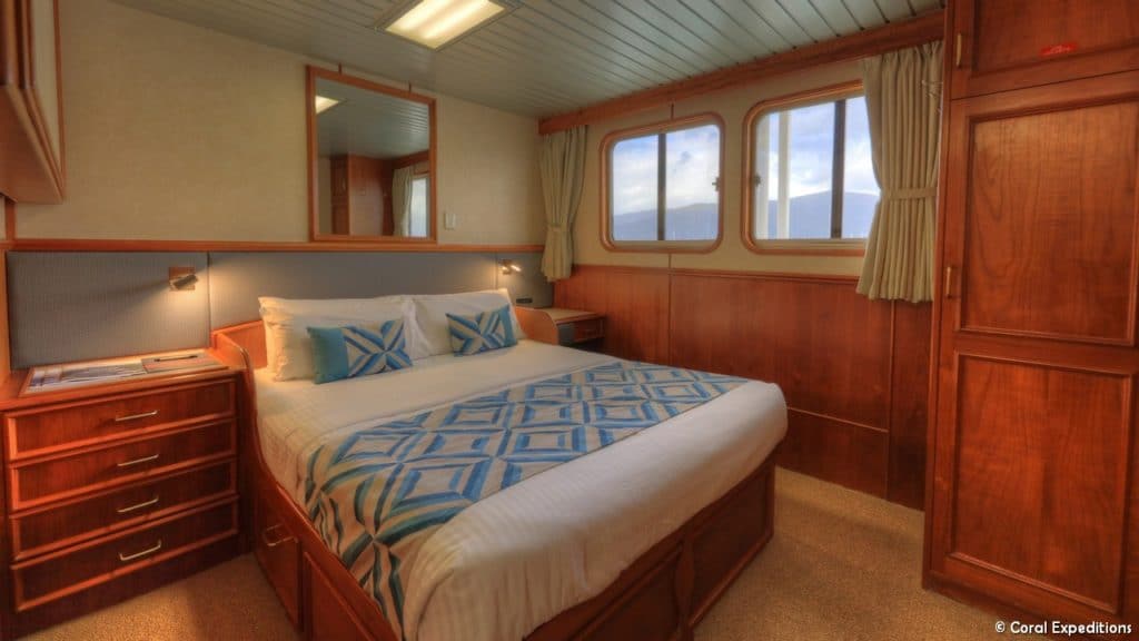 Coral Expeditions Great Barrier Reef cruise cabin