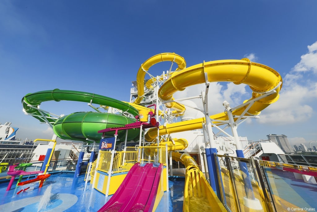 Carnival Splendor waterslides