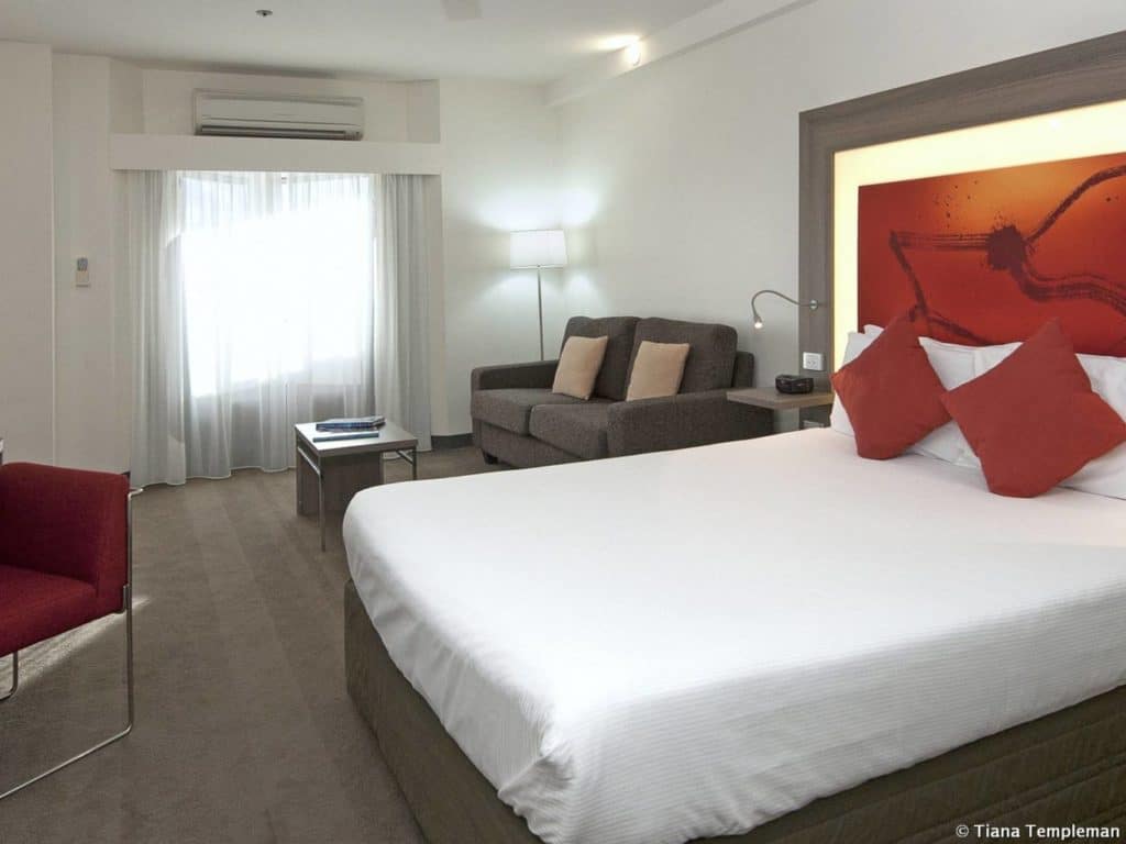 Not all rooms include a free sofa bed like this one at the Novotel Darwin