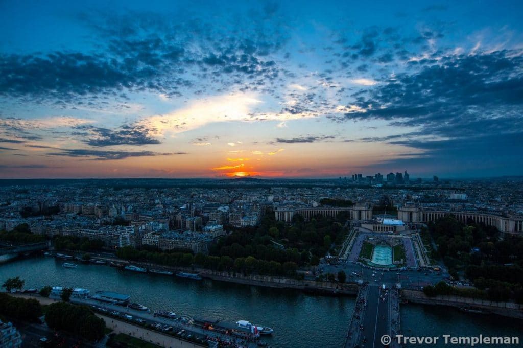 Sunset over the Seine