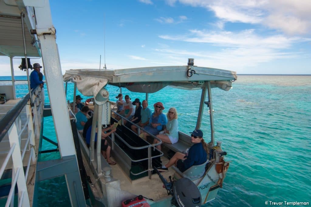 Coral Expeditions Great Barrier Reef cruise glass bottom boat