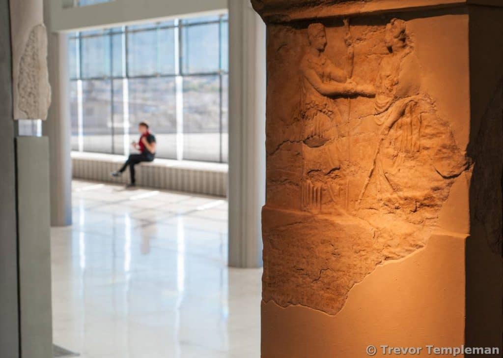 Contemplating the beauty of the Acropolis Museum