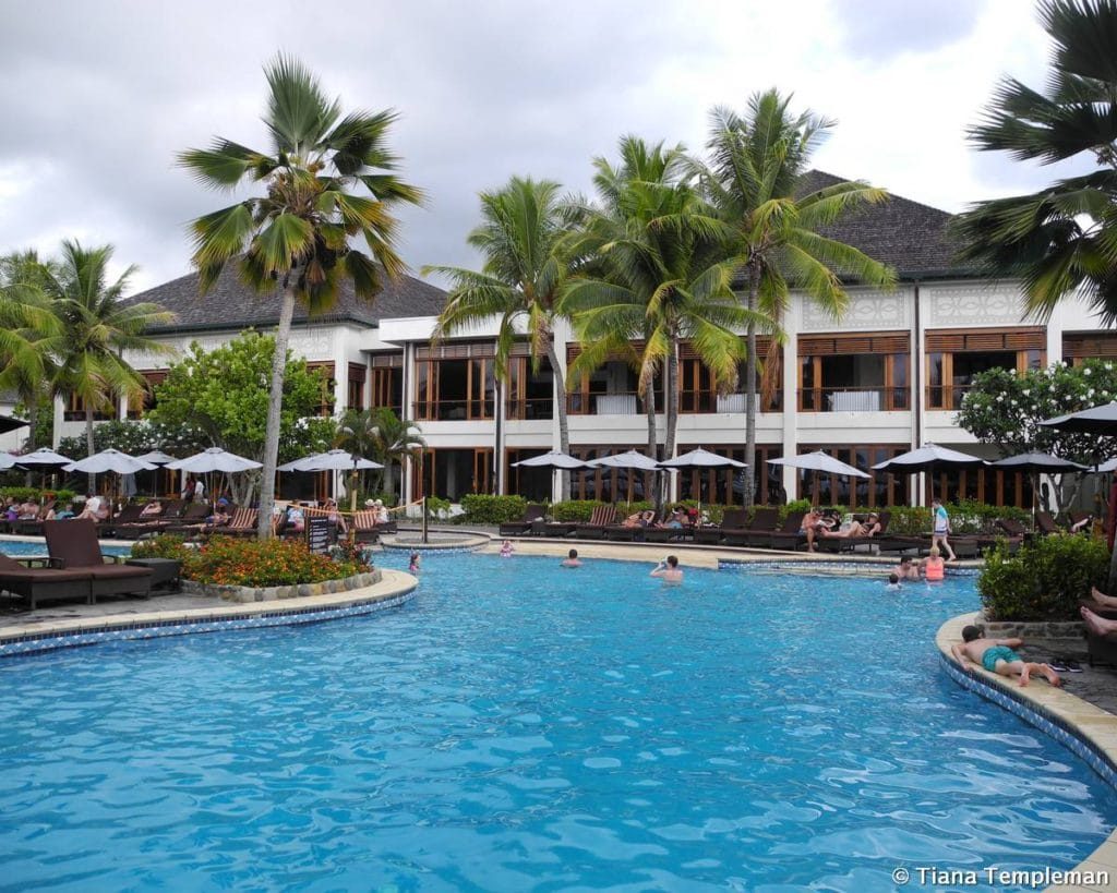 The Sofitel at Denarau has the largest lagoon pool in Fiji