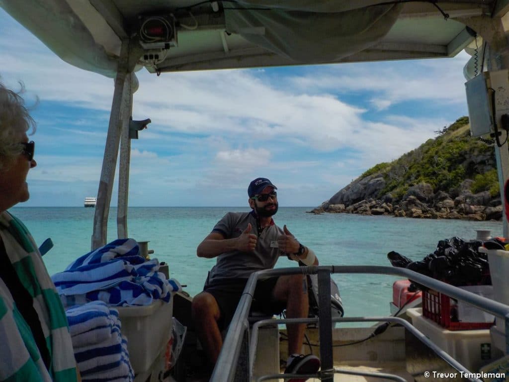Coral Expeditions Great Barrier Reef cruise crew