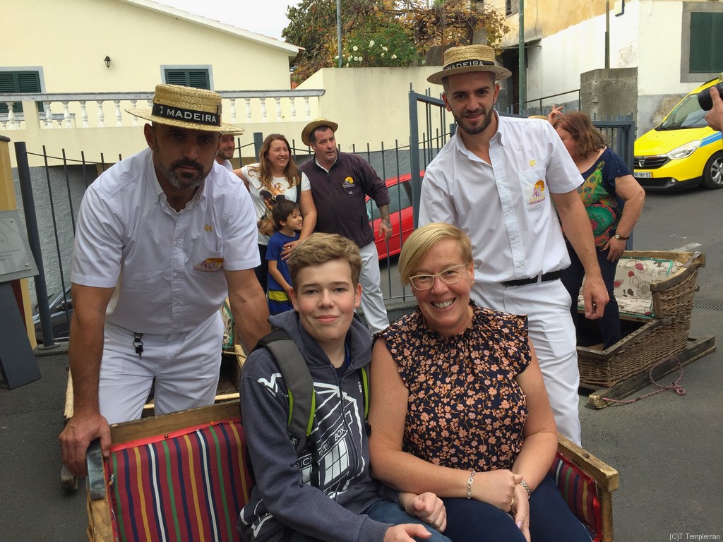 Funchal in Madeira, Portugal Downhill Basket Ride