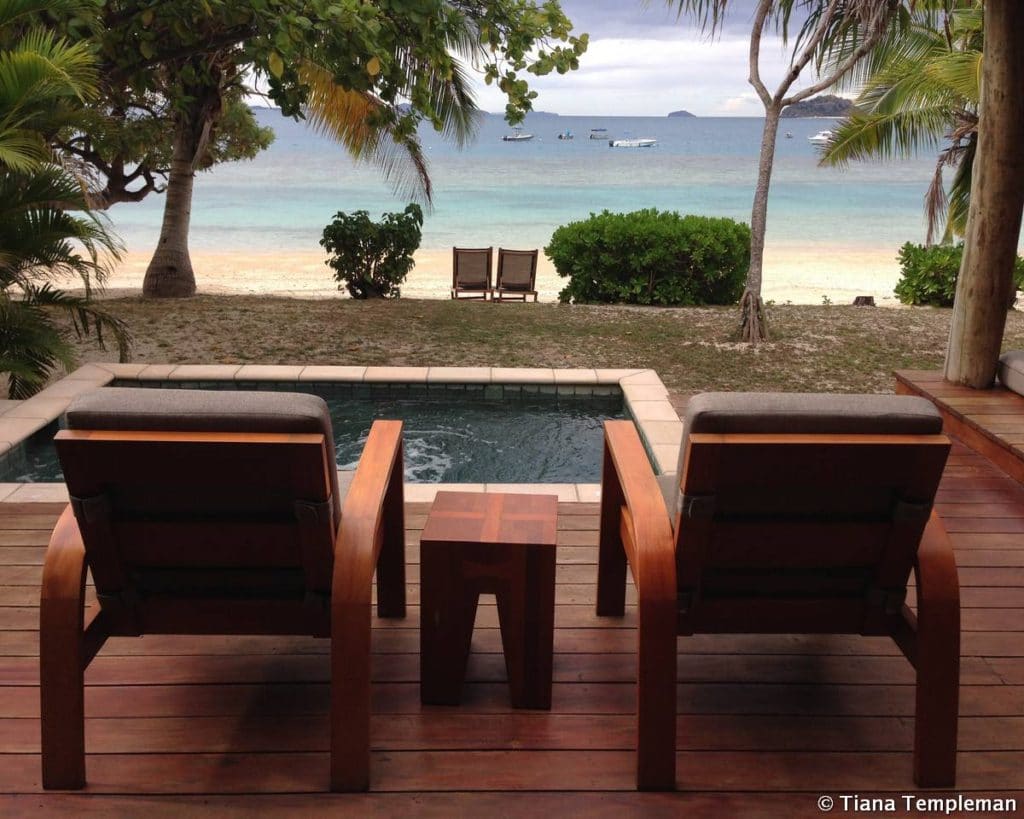 View from a Deluxe Beachfront Bure