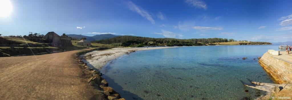 Arriving at Maria Island