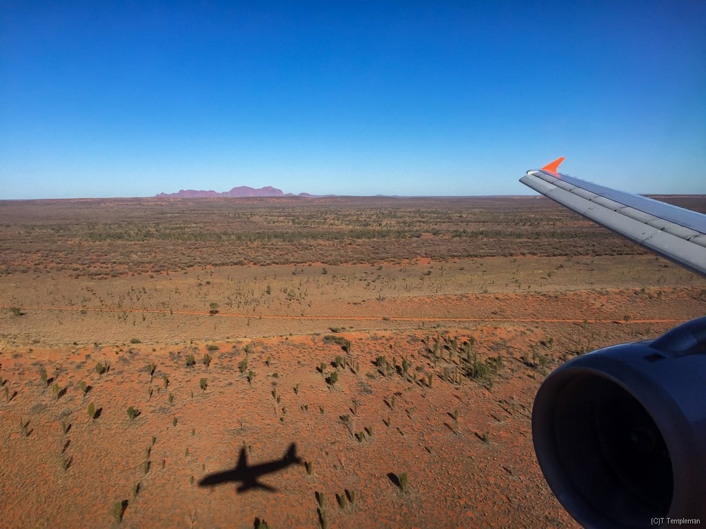 Arriving into Ayres Rock Airport