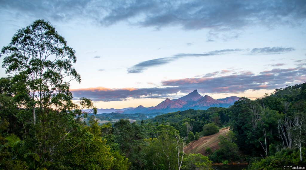 The view from the deck at La Rocher Eco Retreat