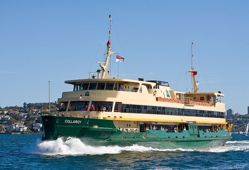Catch the wake of the Manly Ferry