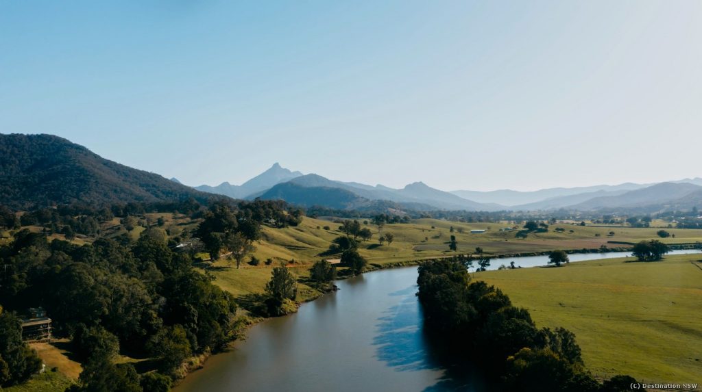 Murwillumbah the Tweed River & Wollumbin (Mount Warning) 