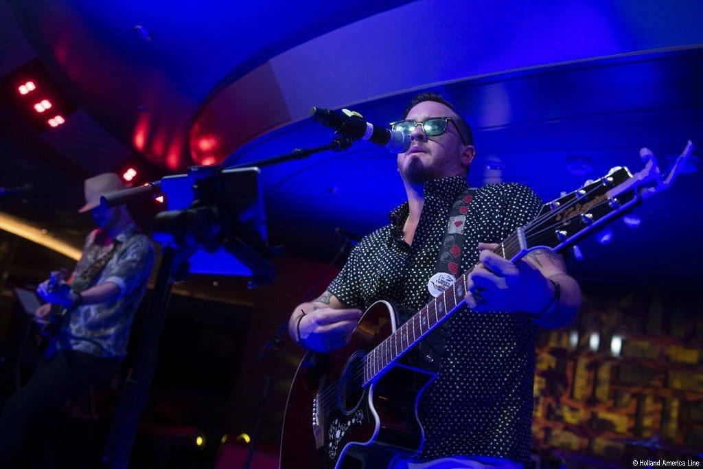 Band at the Rolling Stone Rock Room on Nieuw Statendam