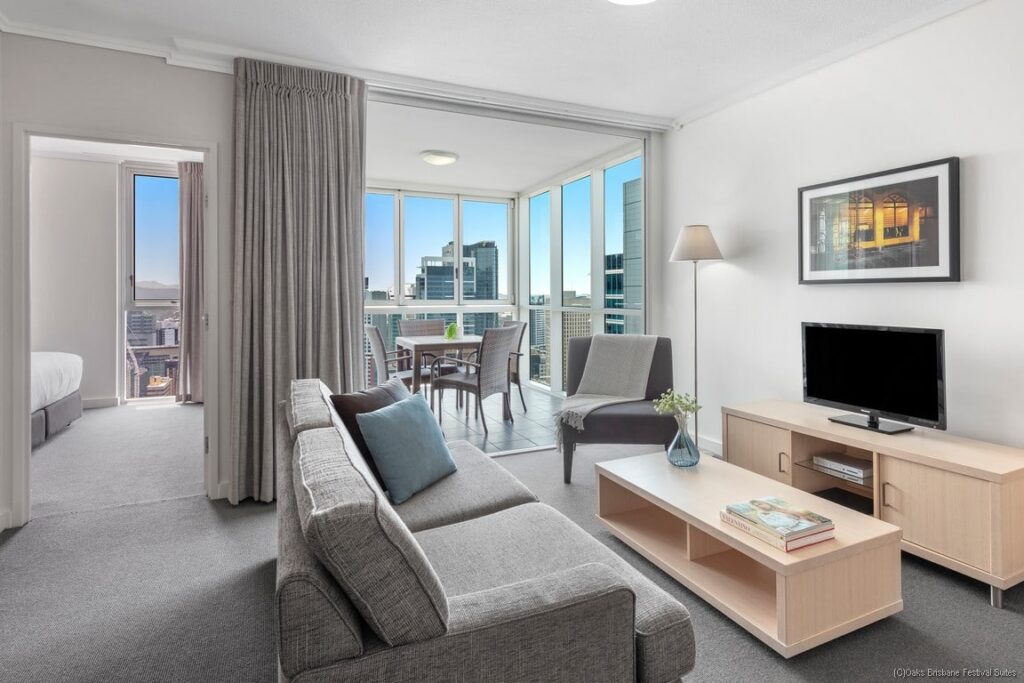 Oaks Brisbane Festival Suites 2 Bed Exec Living