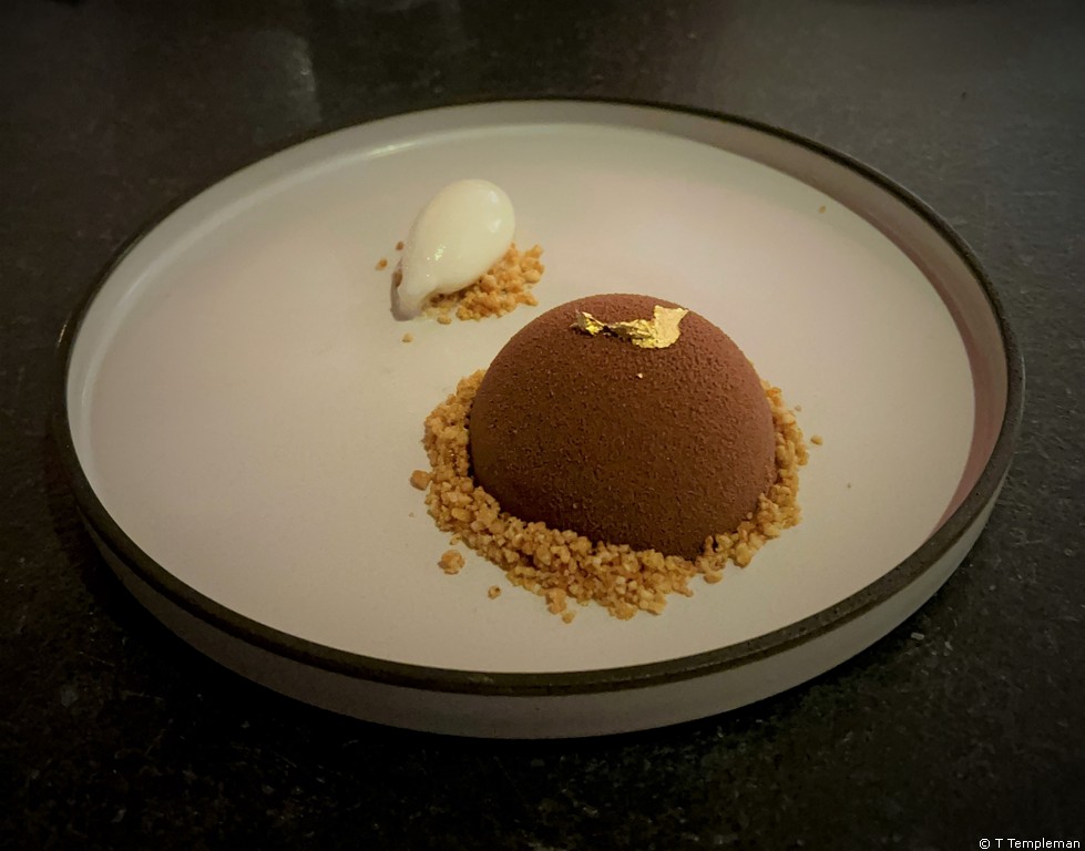 Peanut butter chocolate bombe at The Lex