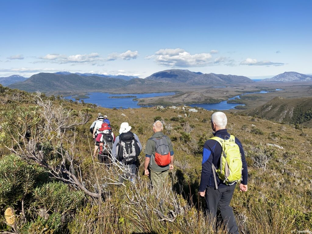Hiking down Mt Beattie