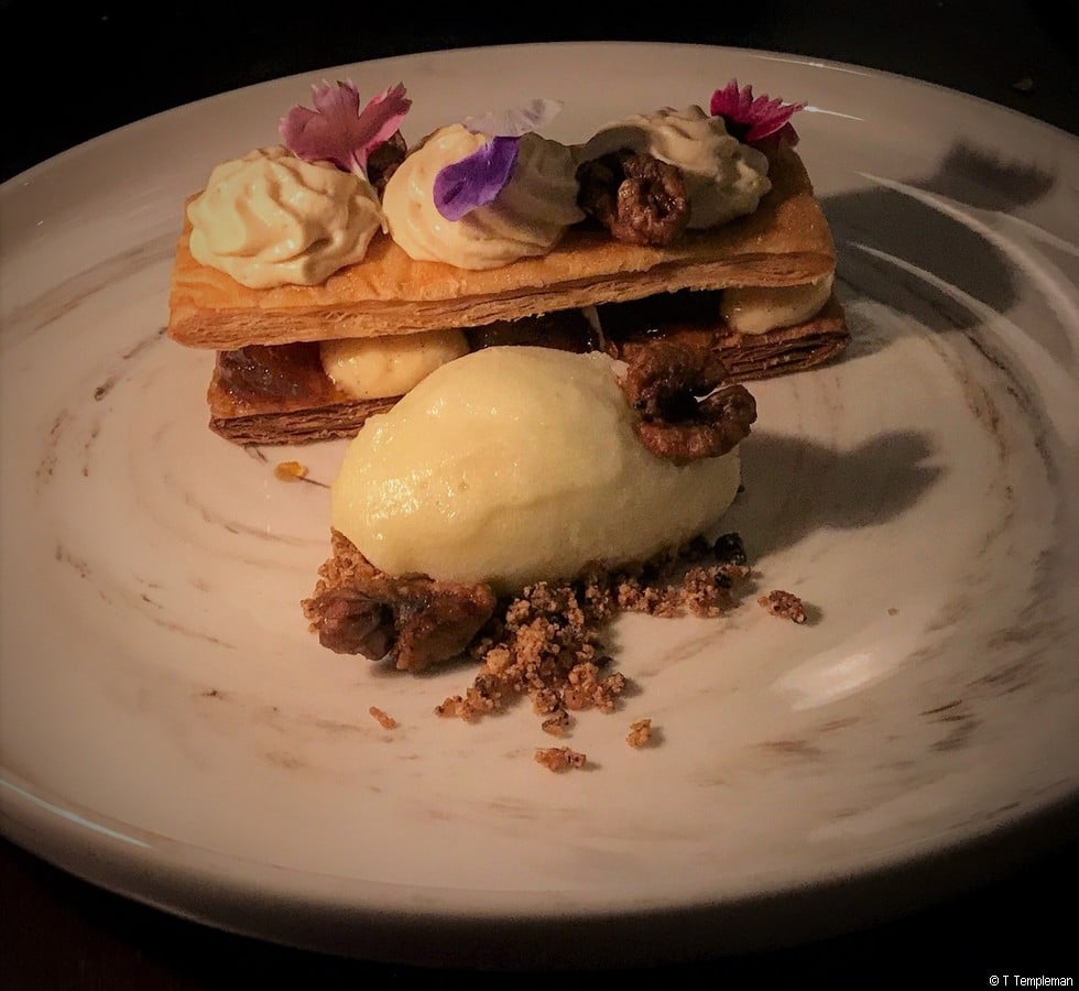 Apple millefeuille at Black Hide