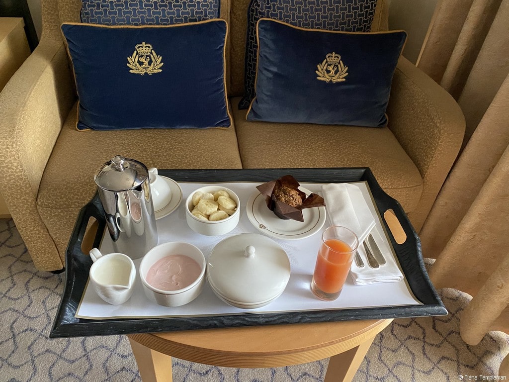 Room service on Cunard