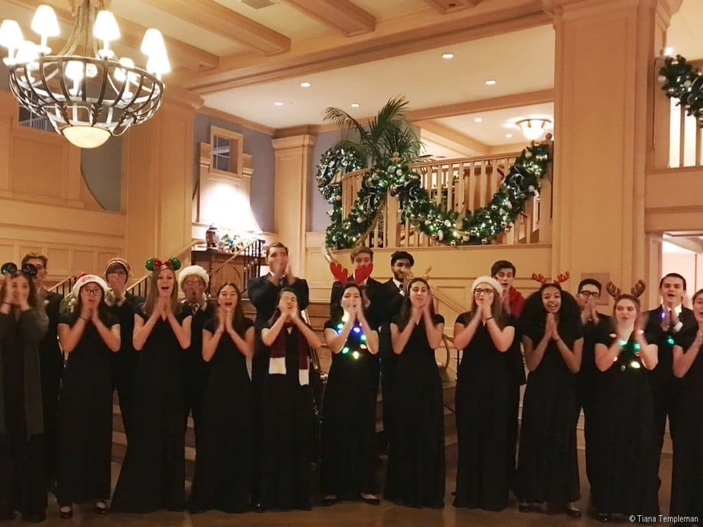 Disney's Yacht Club carols