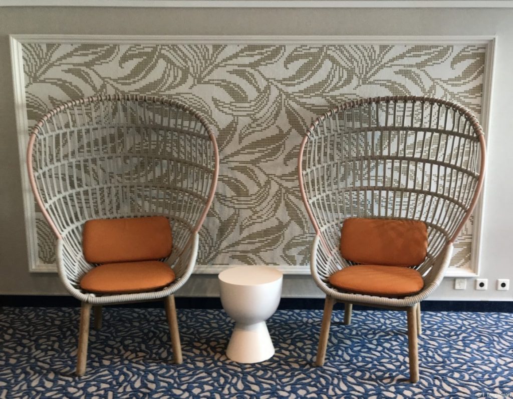 Entrance to the new cabins