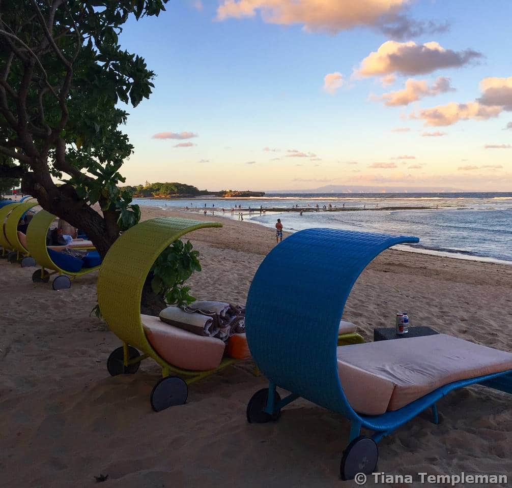 Inaya Putri Bali at the beach