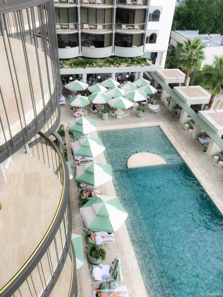 The Calile Hotel Pool Deck and Hellenika Restaurant