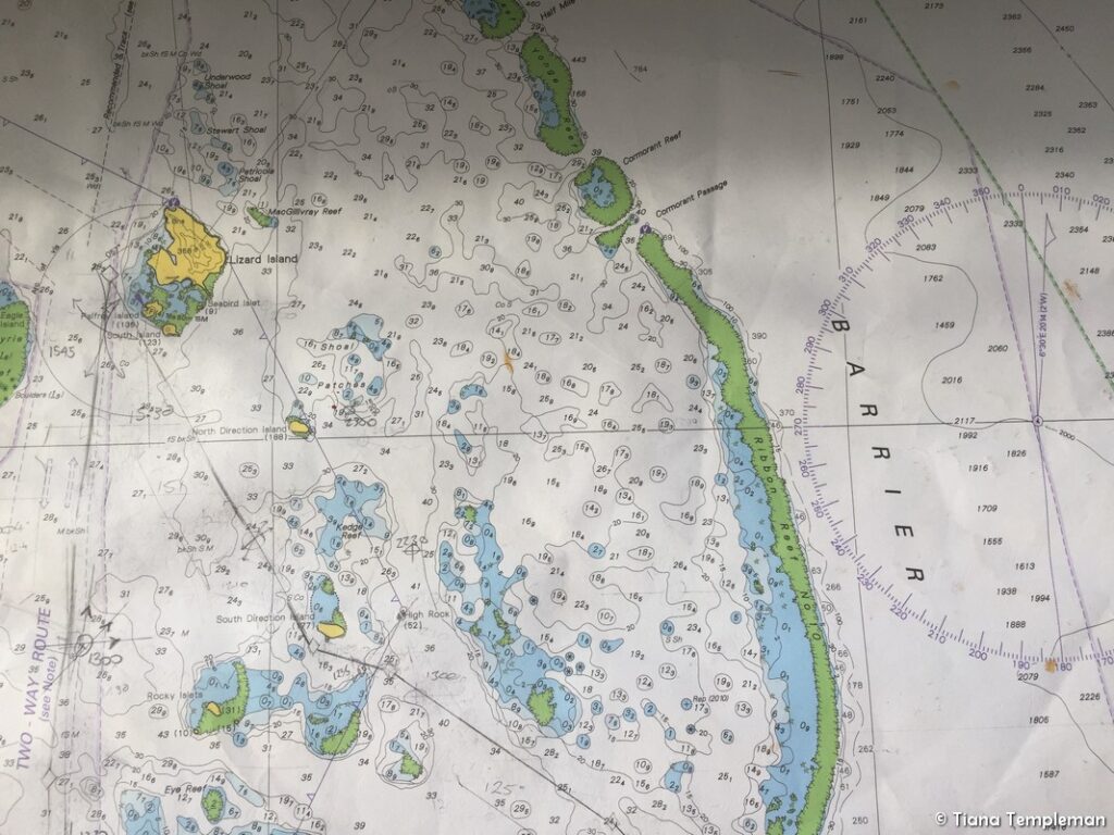 Coral Expeditions Great Barrier Reef cruise map