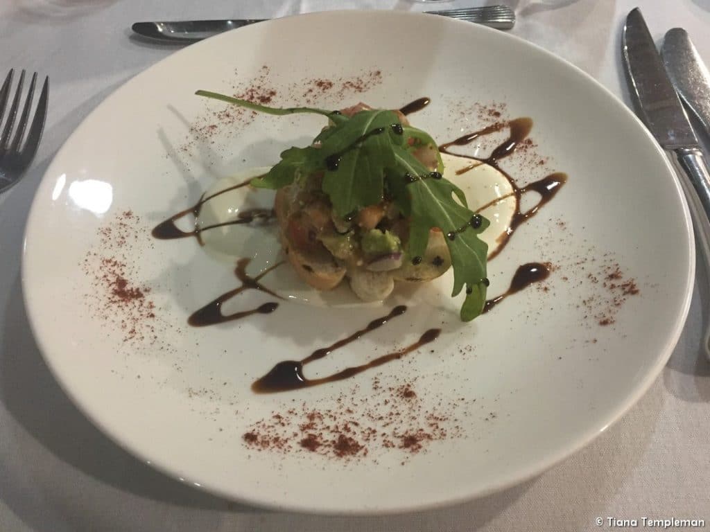 Coral Expeditions Great Barrier Reef cruise dinner