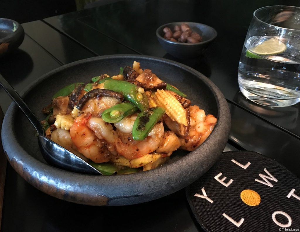 Wok fried tiger prawns with house-made XO sauce 