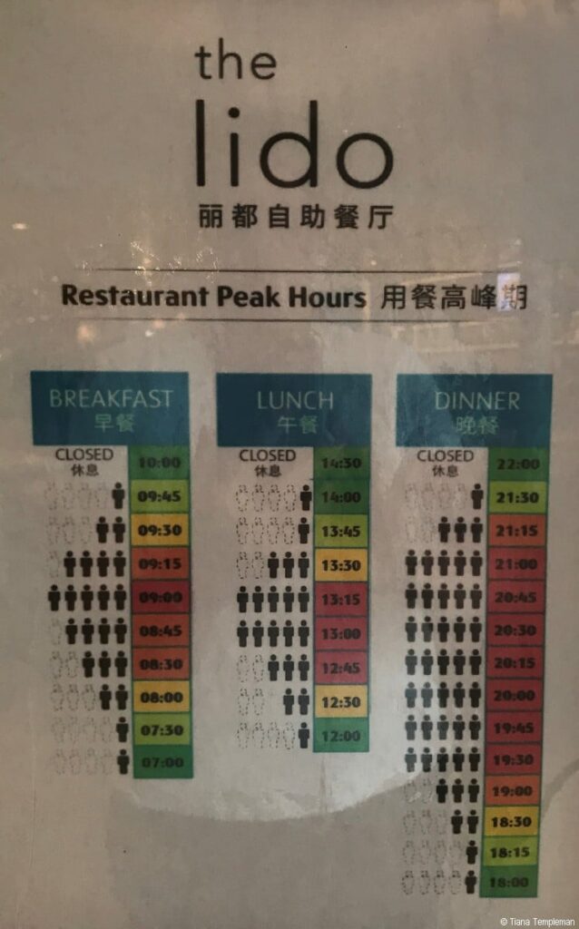 Dine during the green hours at The Lido