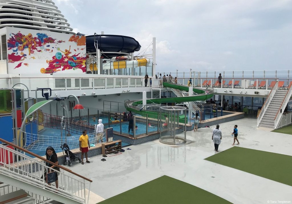 Kids waterplay area on Genting Dream