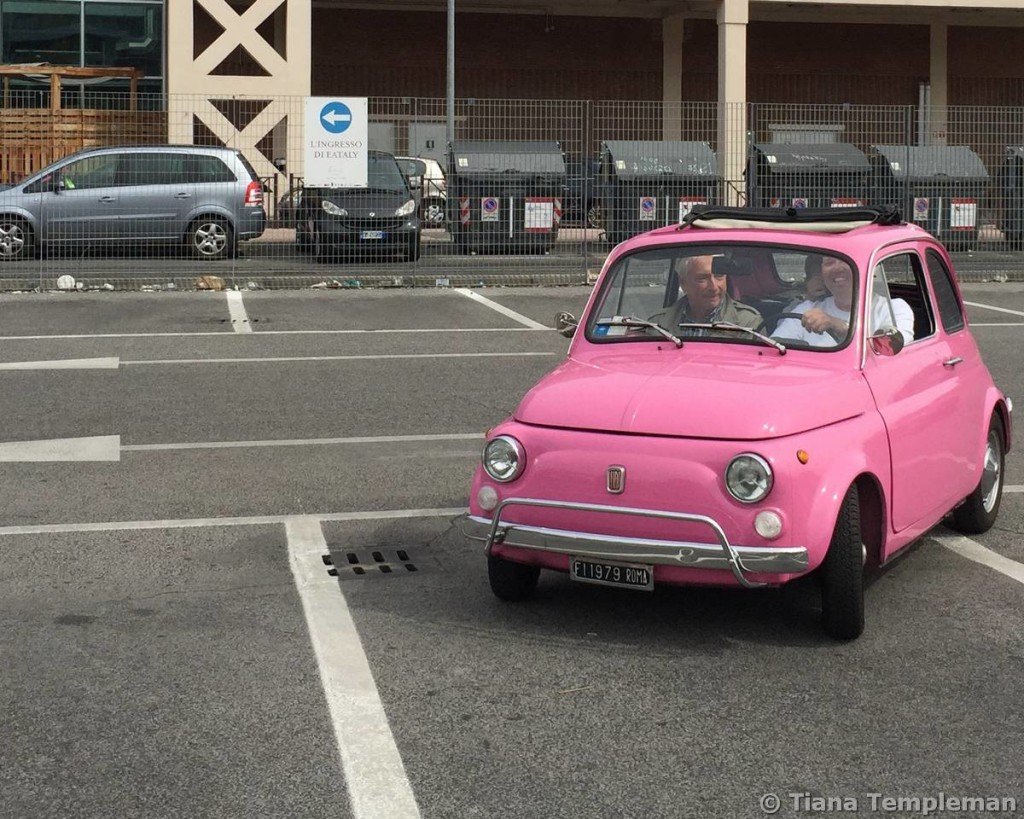 Driving lesson in progress