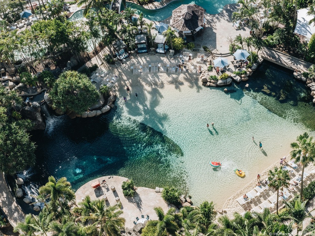 Pool and lagoon at JW Marriott Gold Coast