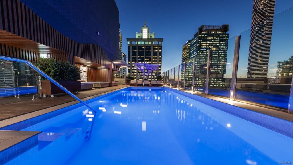 Pullman Brisbane King George Square Pool & Deck Area
