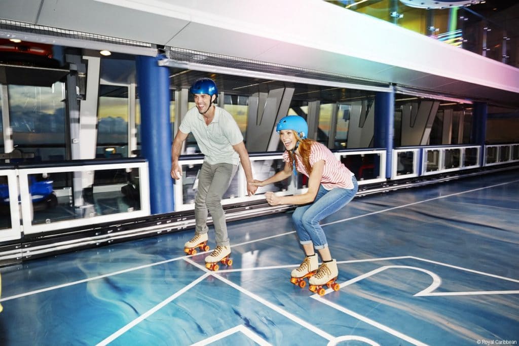 Rollerskating on Ovation of the Seas