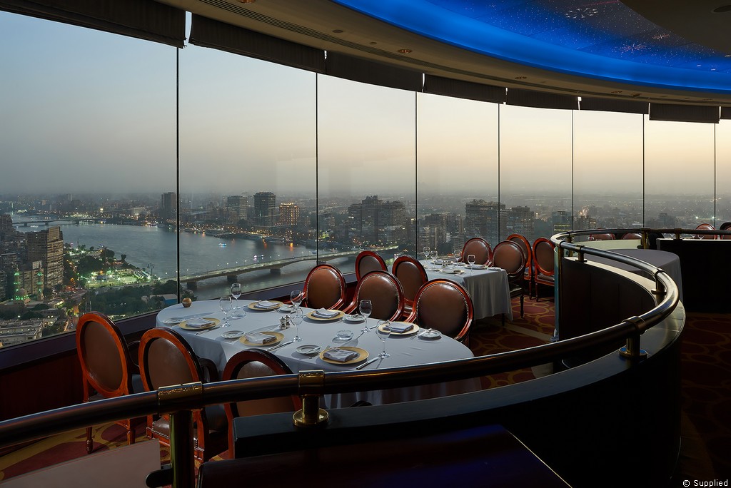 Revolving Lounge and Restaurant Grand Nile Tower in Cairo