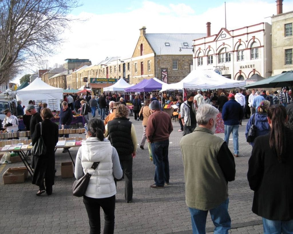 Salamanca Place on market day