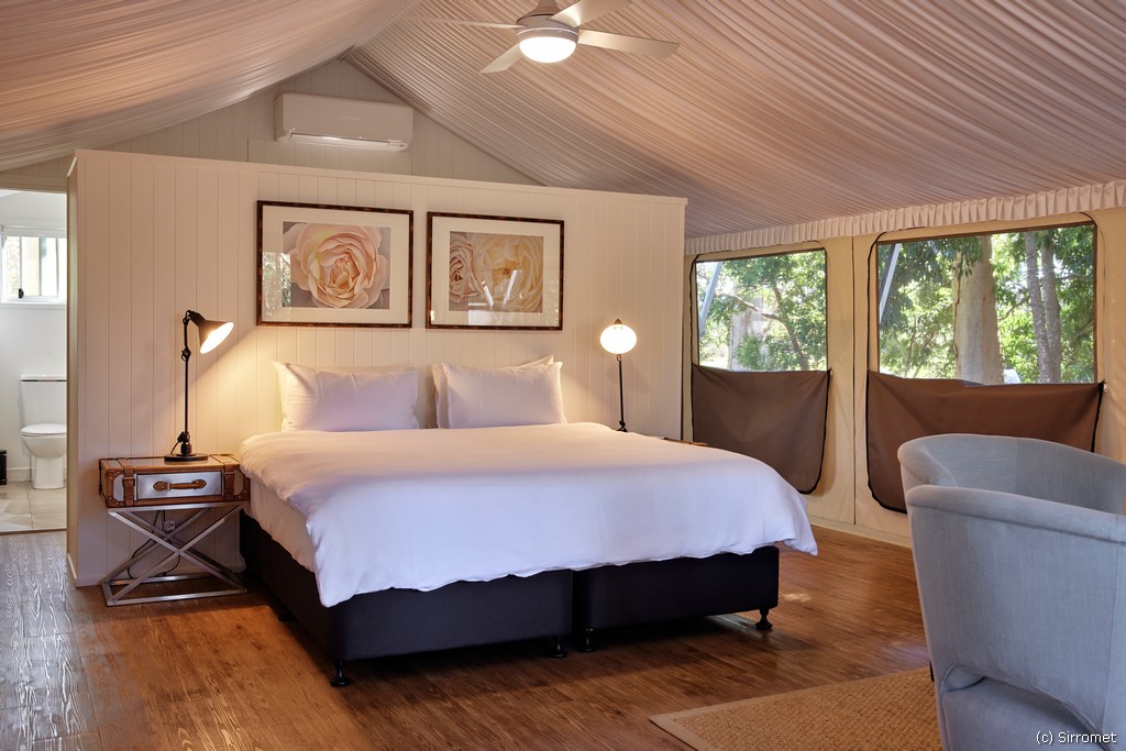 Sanctuary by Sirromet glamping tent