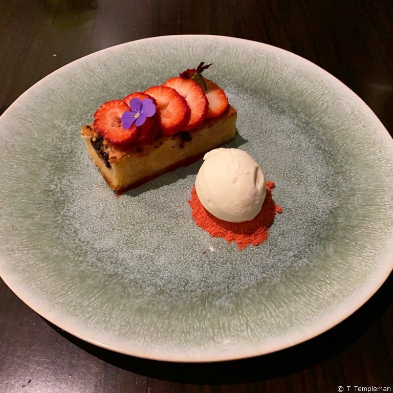 White chocolate blondie