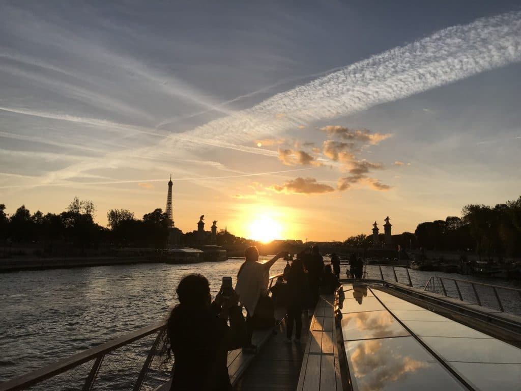 Paris at sunset