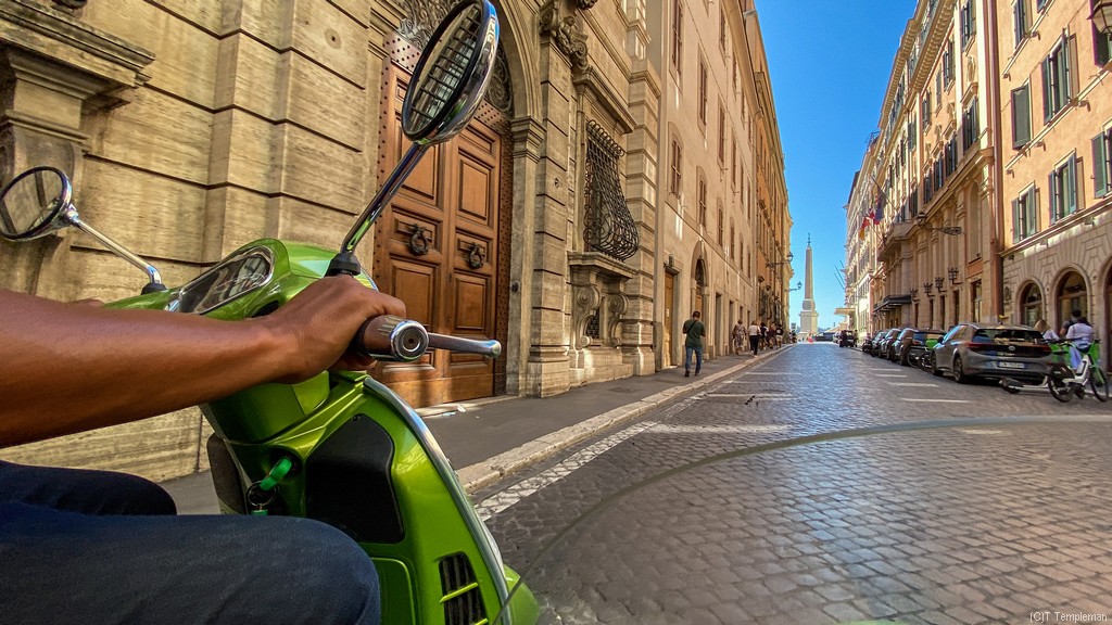 Cobblestone streets and Obelisks everywhere