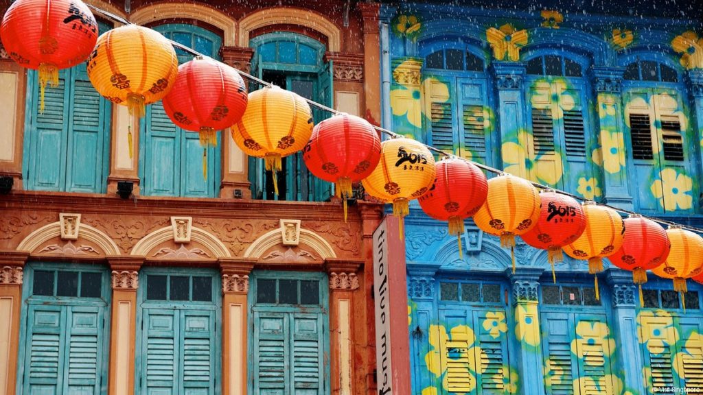 Historic Chinatown shophouses in Singapore