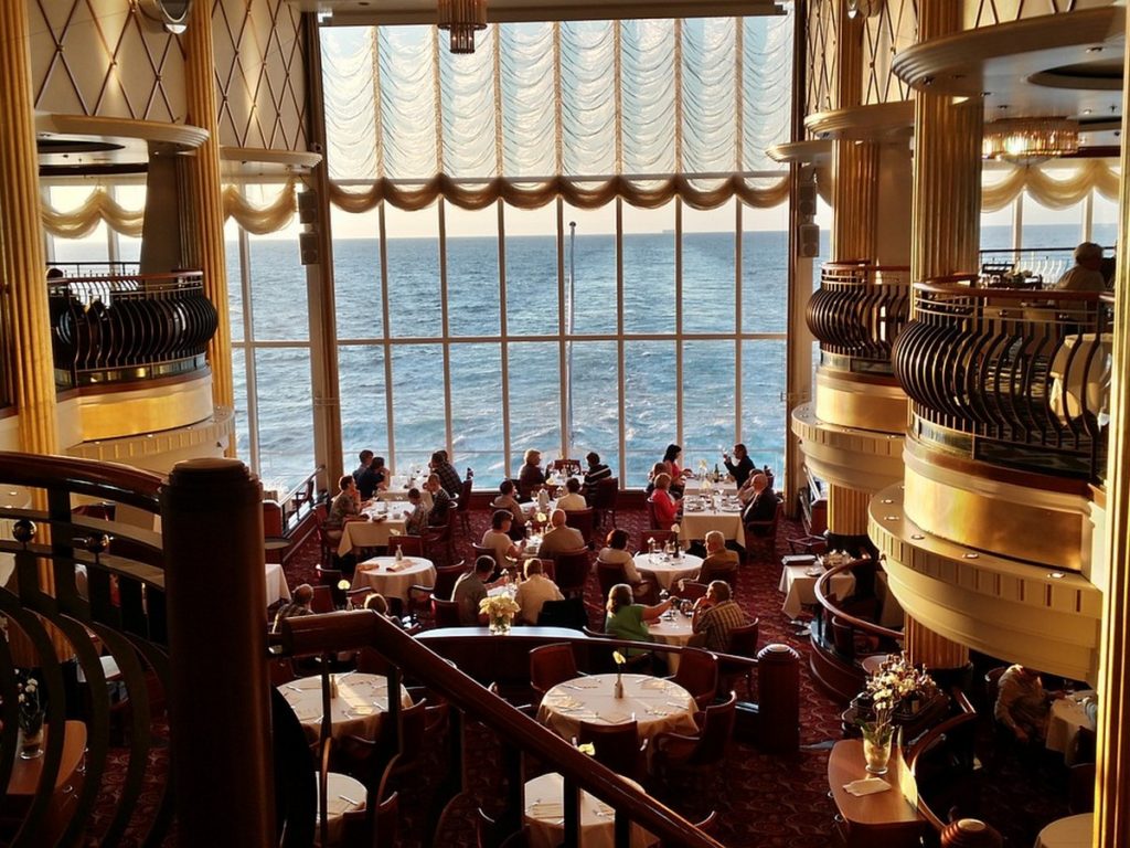Cruise ship dining room