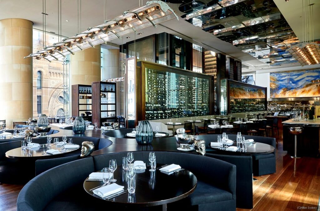 Glass Brasserie The Hilton Sydney's Main Restaurant