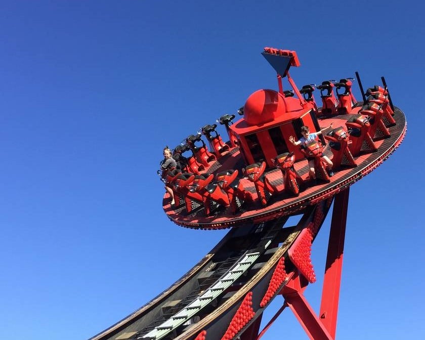 Riding the Redback at Aussie World