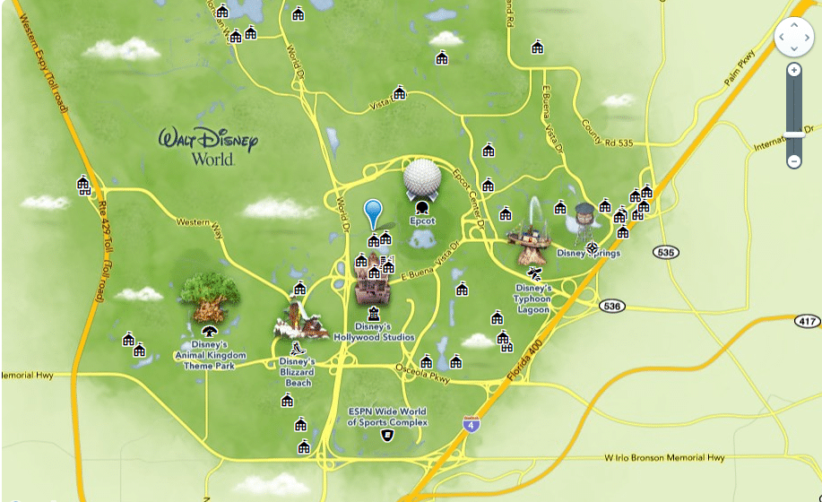 Walt Disney World map